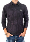 Black Purple Degraded Polo