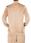 Beige Luxe Velvet 2-pcs Tracksuit