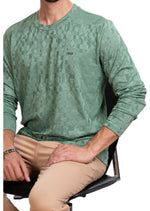 Green Diamond Collage Knit Sweater