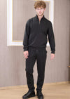 Black Piping Details 2-pcs Tracksuit