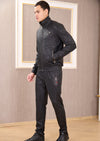 Black Alphabet Tech 2-pcs Tracksuit