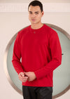 Red Premium V-Buckle Sweater