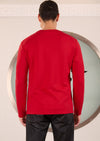 Red Premium V-Buckle Sweater