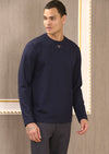Navy Premium V-Buckle Sweater