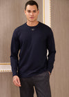 Navy Premium V-Buckle Sweater