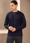 Navy Premium V-Buckle Sweater