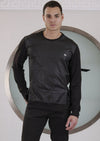 Black Snake Zipper Interlock Sweater