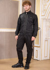 Black Brush Tech 2-pcs Tracksuit