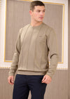 Green Interlock Quilted Sweater