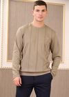 Green Interlock Quilted Sweater