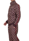 Brown Meander Tech 2-pcs Tracksuit