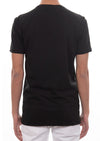 Black Silver Wave Silicon Studded Tee