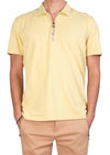 Yellow Luxe Contrast Pique Polo