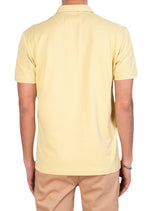 Yellow Luxe Contrast Pique Polo