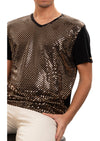 Black Gold Square Tech Tee