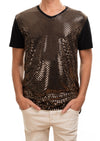 Black Gold Square Tech Tee