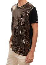 Black Gold Square Tech Tee