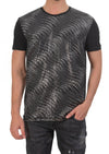 Black Silver Wave Sequin Tech Tee