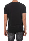 Black Silver Wave Sequin Tech Tee