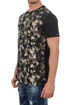 Black Gold Collage Sequin Tech Tee