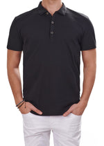 Black Tonal Stripe Class Polo