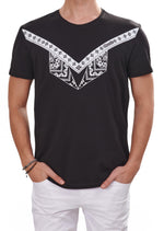 Black Fleur De Lis & Bandana Tee