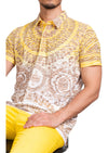 Yellow Degraded Devore Roma Polo