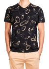 Black Gold Ring Print Tee