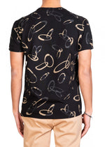 Black Gold Ring Print Tee