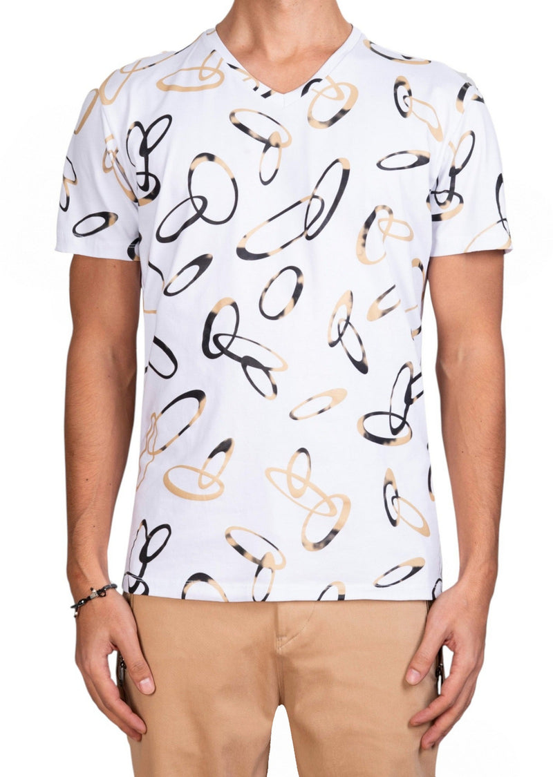 White Gold Ring Print Tee