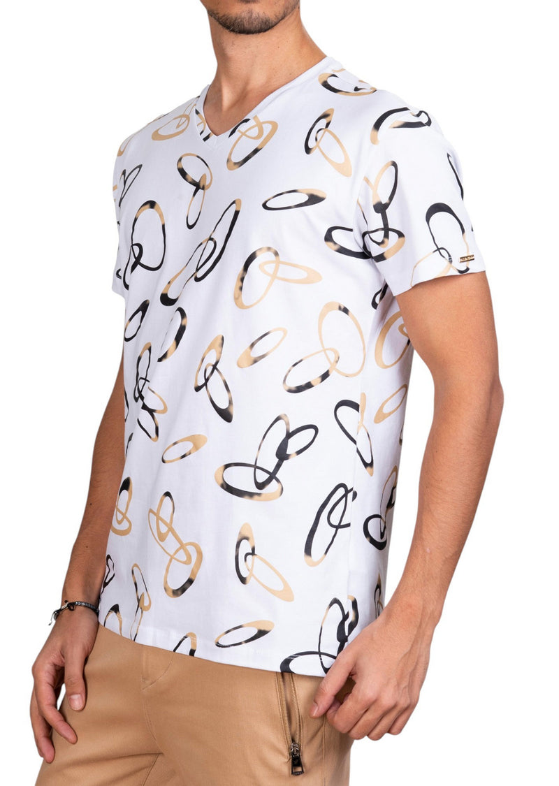 White Gold Ring Print Tee
