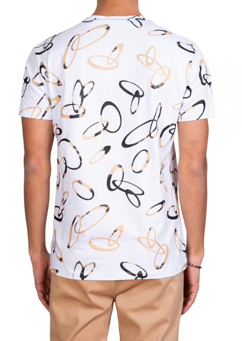 White Gold Ring Print Tee