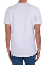White Zipper Pocket Knit Tee