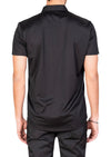 Black Jacquard Luxe Dot Polo