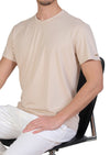 Beige Premium Interlock Knit Tee