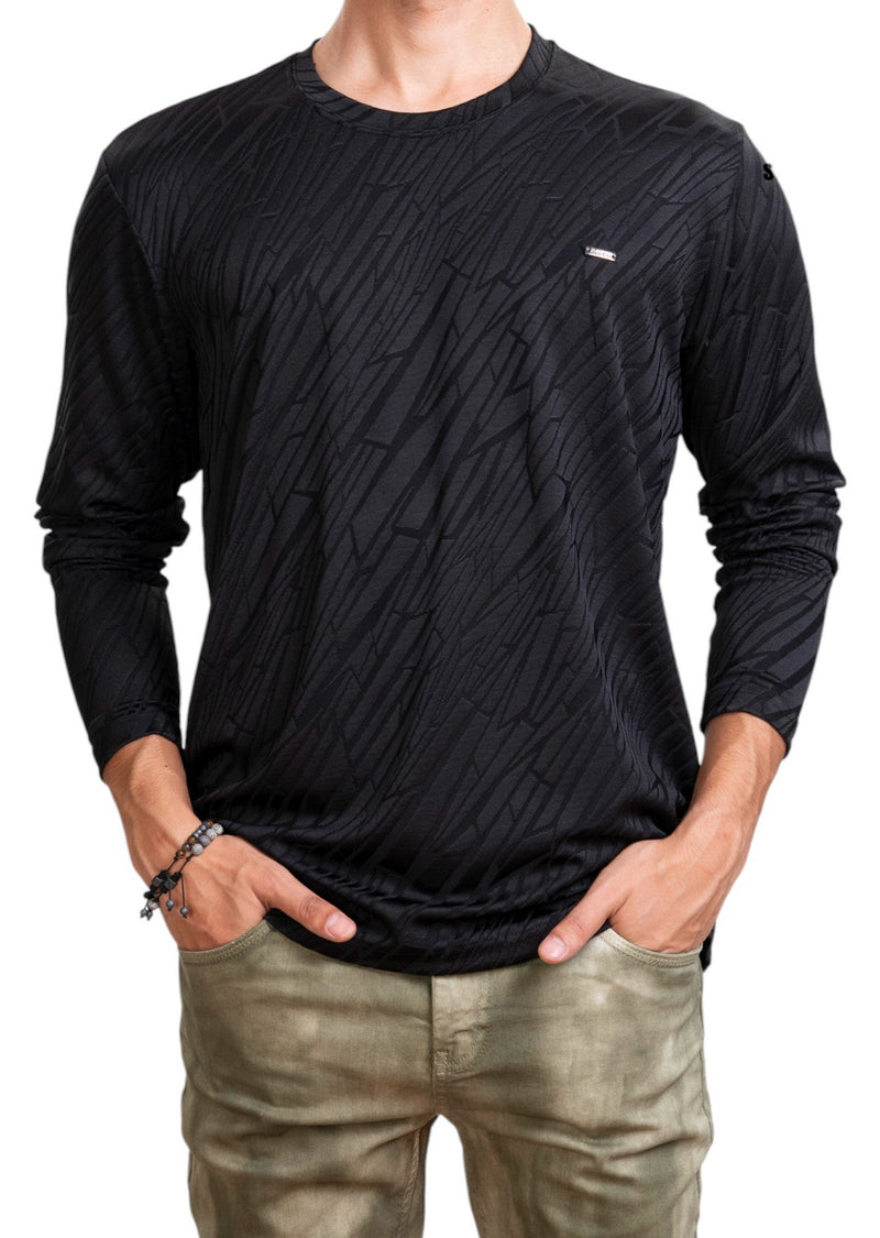 Black Mirror Cut Knit Sweater