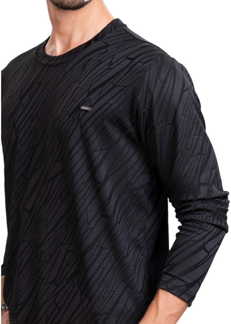 Black Mirror Cut Knit Sweater