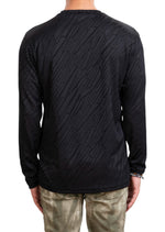 Black Mirror Cut Knit Sweater