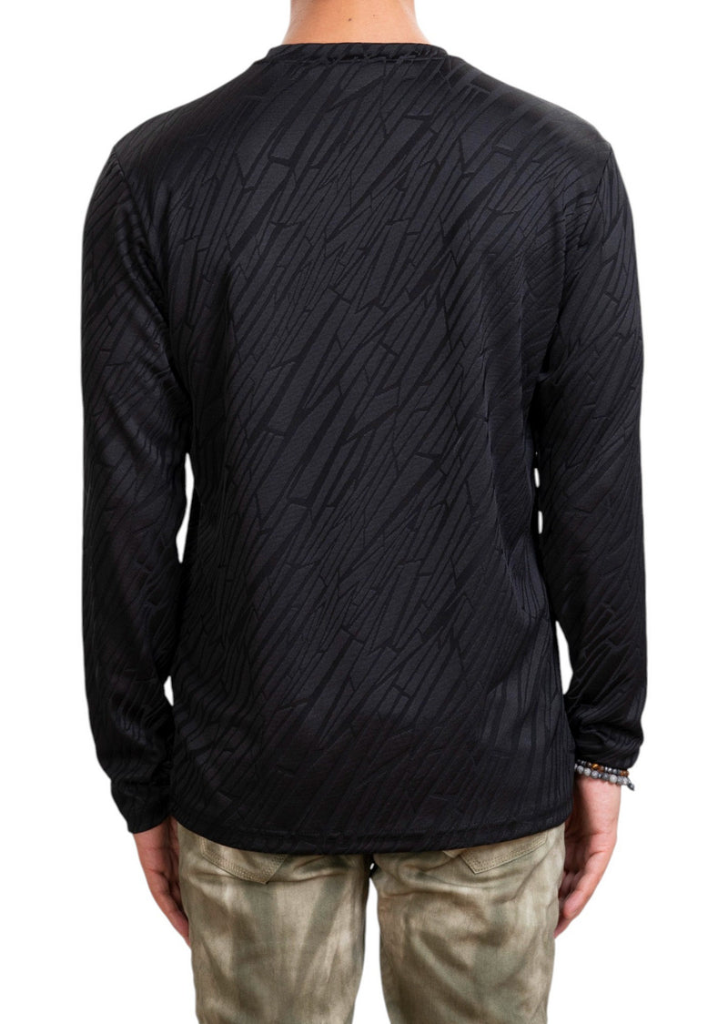 Black Mirror Cut Knit Sweater