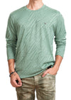 Green Mirror Cut Knit Sweater