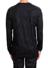Black Houndstooth Knit Sweater