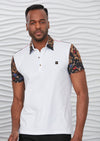 White "The Lion" Print Polo