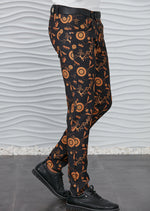 Black Gold "Crown" Print Pants