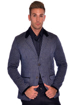 Blue Quilted "Roberto" Blazer