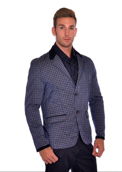 Blue Quilted "Roberto" Blazer