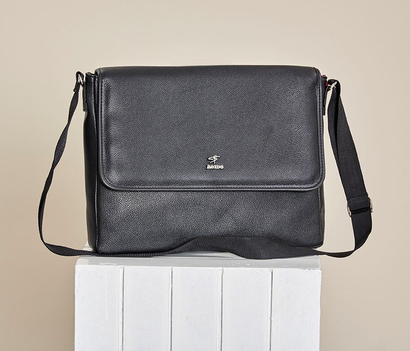 Black "London" Messenger Bag