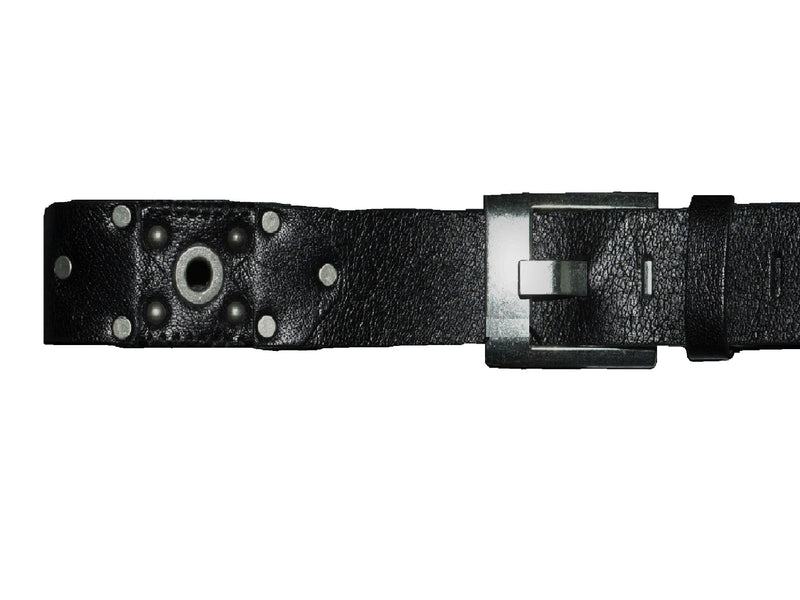 Black Nickel Studded Belt