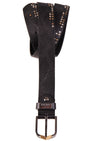 Black Gold Studded Belt