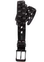 Black Connector Studded Belt