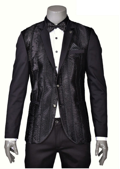 Black "Tuxedo" Fashion Blazer